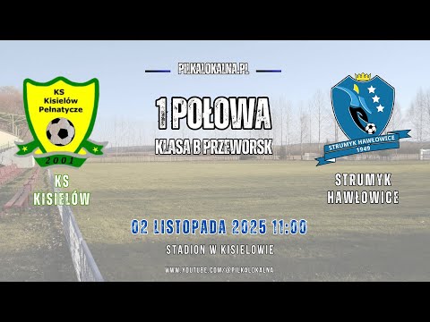 Retransmisja: KS Kisielów 🆚 Strumyk Hawłowice I Klasa B Przeworsk #football #pilkalokalna #soccer