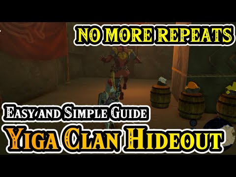 Easy and Simple Yiga Clan Hideout Walkthrough - No Commentary - Zelda Breath of the Wild Gameplay