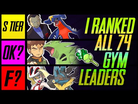 I Ranked All 74 Pokemon Gym Leaders | Mr1upz
