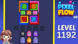Pixel Flow Level 1192 Solution Walkthrough