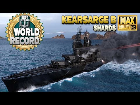 Schlachtschiff Kearsarge B: Schadensweltrekord auf der Karte Shards – World of Warships