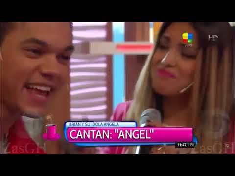 ANGELA LEIVA canta ANGEL junto a BRIAN LanzelotTa por prmiera vez. (2015)
