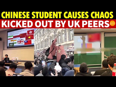 UK Professor Places Taiwan Flag Next to China, Chinese Student Causes Chaos, Scolded by Classmates