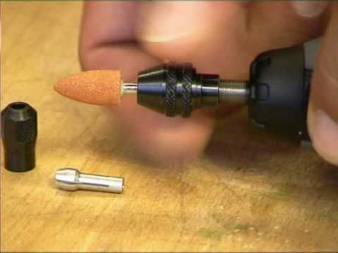 Gręžtuvo griebtuvas Dremel 4486 video