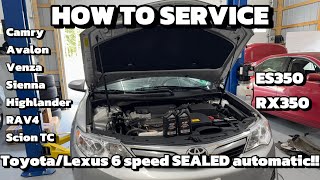 Toyota Lexus 6 Speed FWD SEALED automatic transmission fluid change!!!