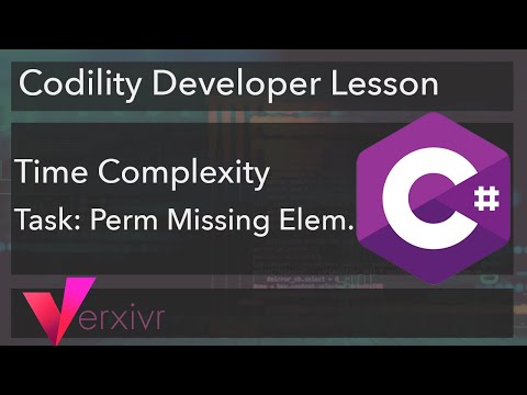 C Tutorial Solving The Permutation Missing Element Codility Developer Lesson Using C