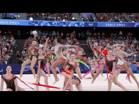 Women's Rhythmic Group All Around Highlight, Republic of China Won Gold Medal,Israel & Italy Olympic