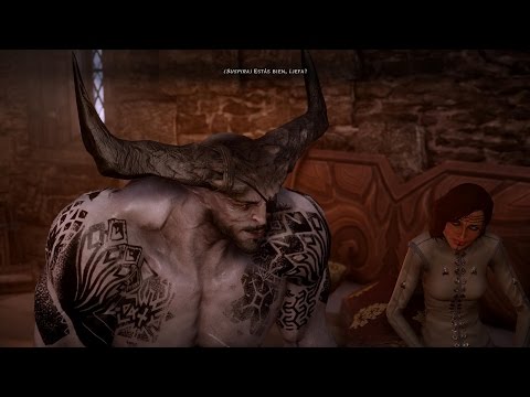 Dragon Age Inquisition Iron Bull Romance Sex Scene2 (Dalish Elf) Tough Love Amor Duro HD Español