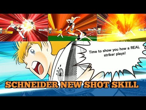 SCHNEIDER NEW SHOT SKILL DOUBLE FIRE - CAPTAIN TSUBASA DREAM TEAM