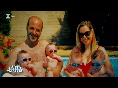 Gravidanza unica: nati quattro gemelli - La Vita in Diretta 12/07/2017