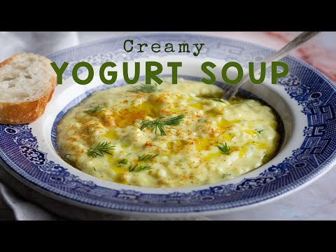 How to make Matsvnis supi, creamy and delicious yogurt soup