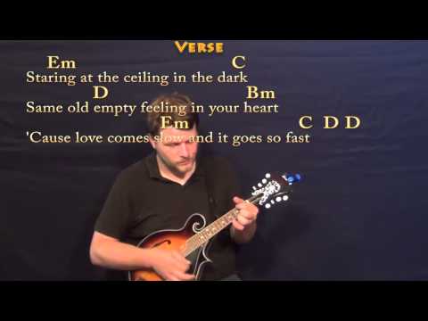 Let Her Go (Passenger) Mandolin Cover Lesson with Chords / Lyrics