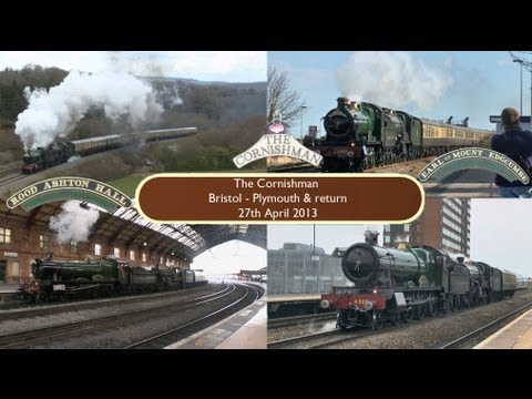 4965 Rood Ashton Hall & 5043 Earl of Mount Edgcumbe The Cornishman 27th April 2013