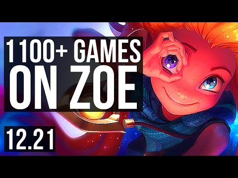 ZOE vs MORDEKAISER (MID) | 9/0/9, 1100+ games, 1.7M mastery, Legendary | EUW Master | 12.21