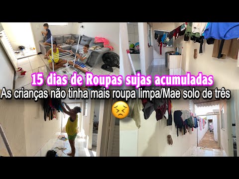 I'M FED UP 😮‍💨 15 days of piled-up dirty laundry | Single mom of three with no clean clothes for ...