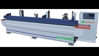 Máy phay biên dạng pano cửa + chà nhám hoàn thiện