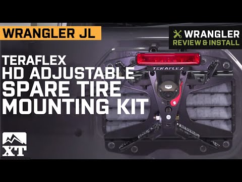 Jeep Wrangler JL Teraflex HD Adjustable Spare Tire Mounting Kit Review & Install