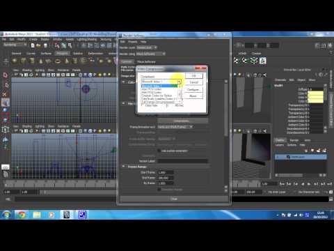 Learn Maya 2015: Animation - 13 -- Batch render to a video (avi)