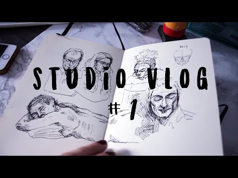 Studio Vlog #1 // working on zine, digital art & struggles Video