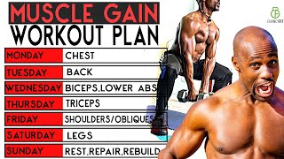 The BEST FFULL WEEK WORKOUT PLAN WITH DUMBBELL | MUSCLE GAIN WORKOUT PLAN W