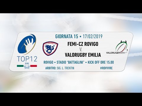 TOP12 2018/19, Giornata 15 - Femi-CZ Rovigo v Valorugby Emilia