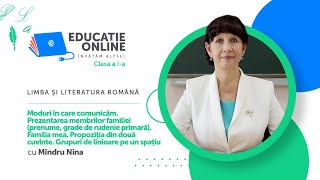 Moduri în care comunicăm. Prezentarea membrilor familiei