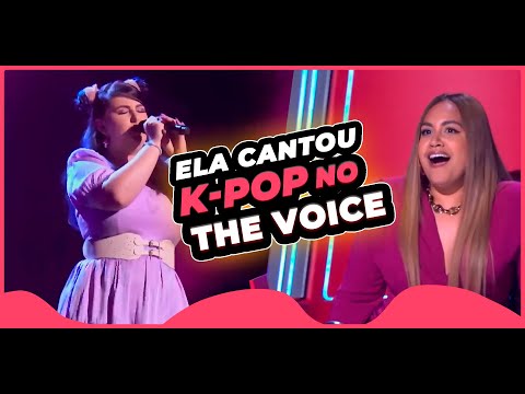 Ela cantou K-Pop no The Voice 🤩 e veja reação dos Jurados!