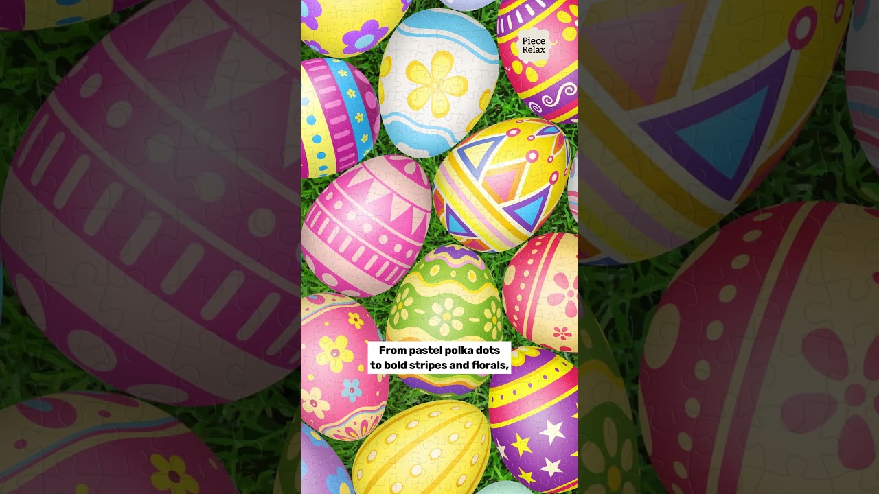 Come and experience this vibrant and colorful Easter egg puzzle by PieceRelax🧩