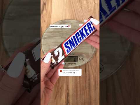 Snickers 80 gram yazıyor bakalım doğru mu ⁉️