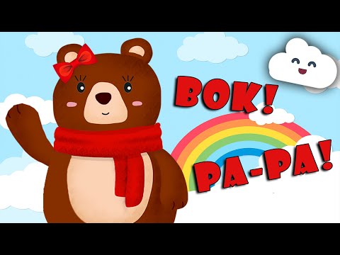 🖐🏻 Učimo geste: Bok! Pa-pa! Bravo! Daj 5! Ku-ku! i dr. | Razvoj govora | Mama Medo nas uči 🐻