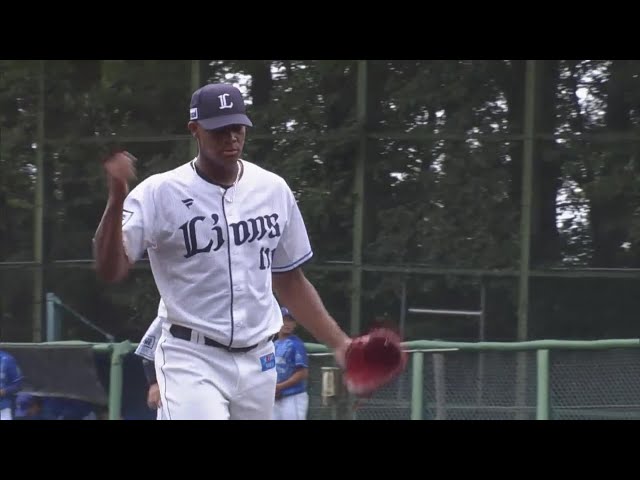 【ファーム】ピンチで3球三振!! ライオンズ・ヘレラ 7回86球6奪三振無失点のナイスピッチング!!  2023年9月23日 埼玉西武ライオンズ 対 横浜DeNAベイスターズ