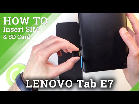 How to Insert Nano SIM & Micro SD Cards in LENOVO Tab E7 – SIM & SD Card Installation