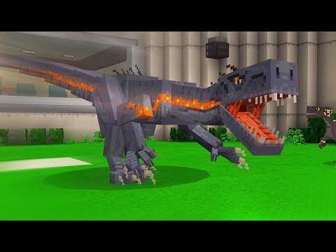 BestInSlot - WE MADE AN INDORAPTOR! Jurassic World Minecraft DLC Gameplay