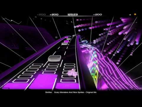 audiosurf skrillex - scary monsters and nice sprites ninja mono gameplay [HD]