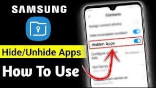 How to hide and unhide apps in Samsung secure folder || MGYT