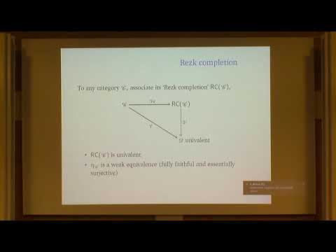 Dr. Benedikt Ahrens | Categorical structures for type theory in univalent foundations"