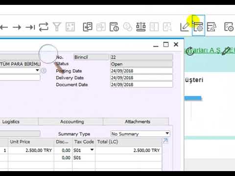 SAP Business One Eğiticilerin Eğitimi Bölüm 13