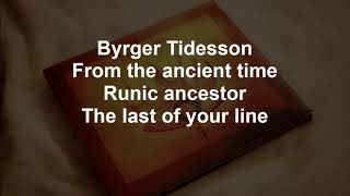 Son of the Staves of Time - THERION - Lyrics - 2007