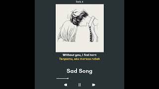 Download lagu Lyric in [Second] video | We the kings - Sad song(ft. Elena coats) | lirik&terjemahan mp3