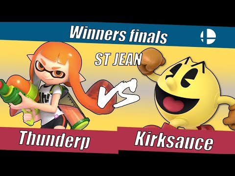 Thunderp (Inkling, Mario) vs Kirksauce (Pacman) Winner's Finals | St Jean Smash Weekly #13