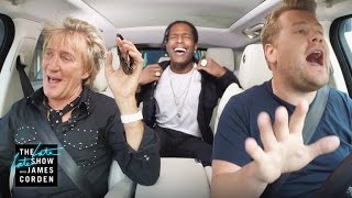 Rod Stewart &amp; A$AP Rocky Carpool Karaoke