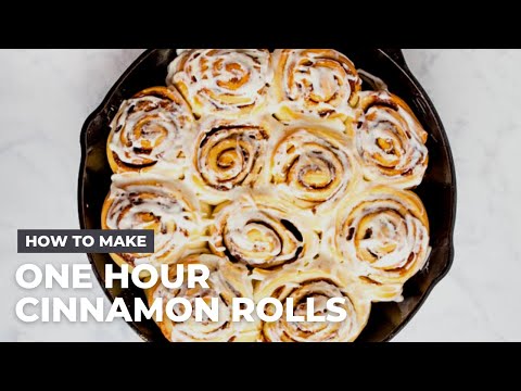 How to Make Cinnamon Rolls in ONE HOUR! - Quick & Easy Recipe!