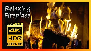 The Best Relaxing Fireplace 4k HDR Fireplace With Crackling Fire Sounds Relax Meditation Sleep Sound