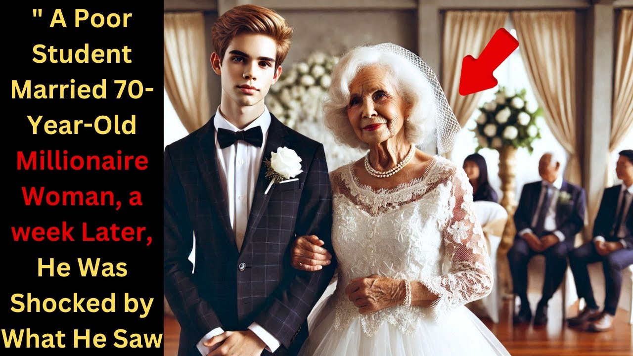 Poor Student married 70-year-old Millionaire Woman, A week later, he was Shocked by what he saw...