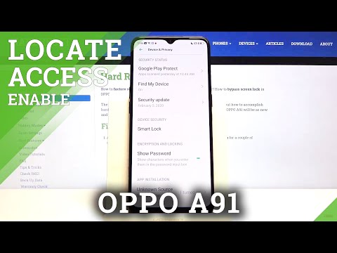 How to Turn Off Location in OPPO A91 – Device Location Settings