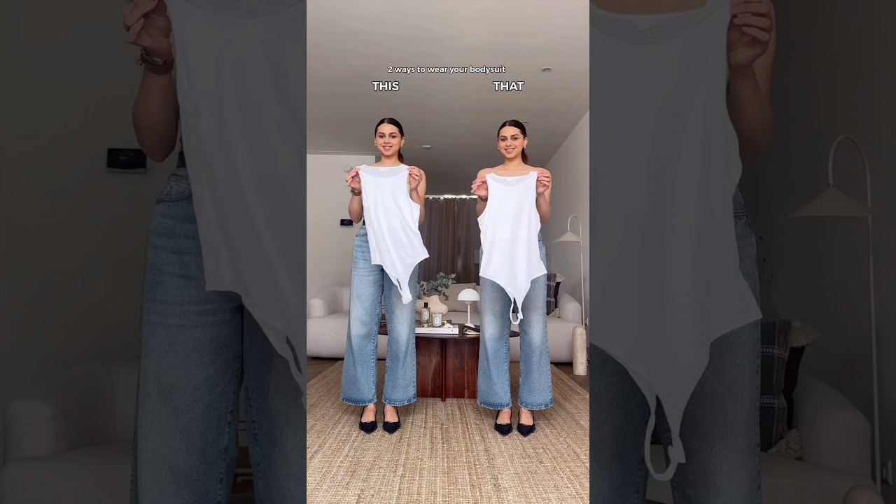 THIS or THAT? 🤍 2 ways to style a bodysuit for a chic, confident look ✨ #luxurystyle