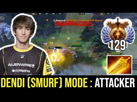 RAMPAGE!!!. DENDI (Smurf) Ranked Is Higher Than His Main Account.