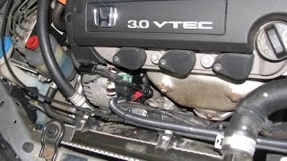 How to replace alternator on V6 3.0 Honda Accord and Acura 1998-2002 (J Series DIY)
