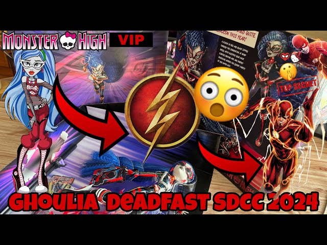 Vídeo relacionado con Monster High Deadfast Ghoulia Yelps SDCC 2024 Muñeca Exclusiva - Actualización técnica con Insignia Comic-con, Mini Figura y cómic