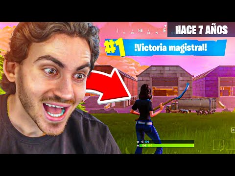 Mi PRIMERA PARTIDA en FORTNITE de hace 7 Años…